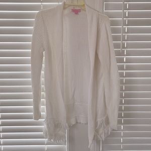 EUC Lilly Pulitzer white cardigan